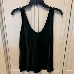 Nordstrom Dark Green Scoop Tank